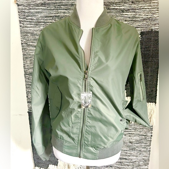 Hipchik Couture Apres Ski ski bomber jacket olive green NWT - Picture 2 of 8